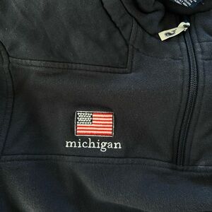 Navy Michigan QuarterZip